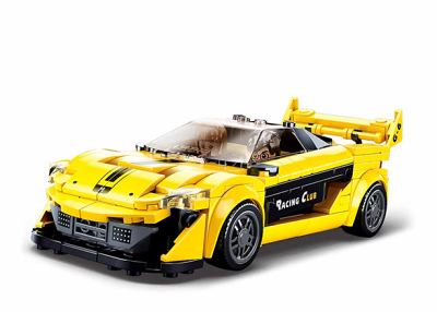 Sluban - Model Bricks M38-B0957 Žlutý anglický sporťák