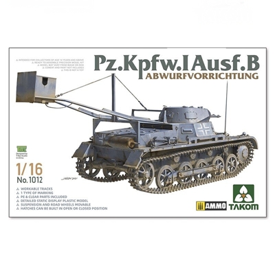 Kit Pz.Kpfw.I Ausf.B 1:16 - stavebnice 2v1