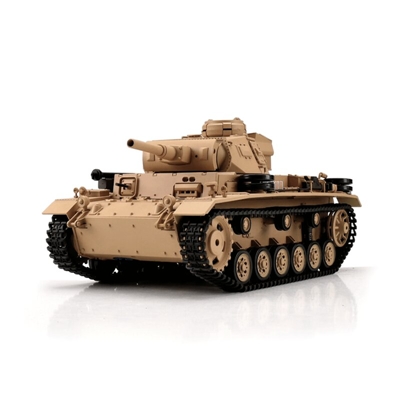 RC tank Panzer III Ausf. H - BB + IR systém - klasická edice pískový
