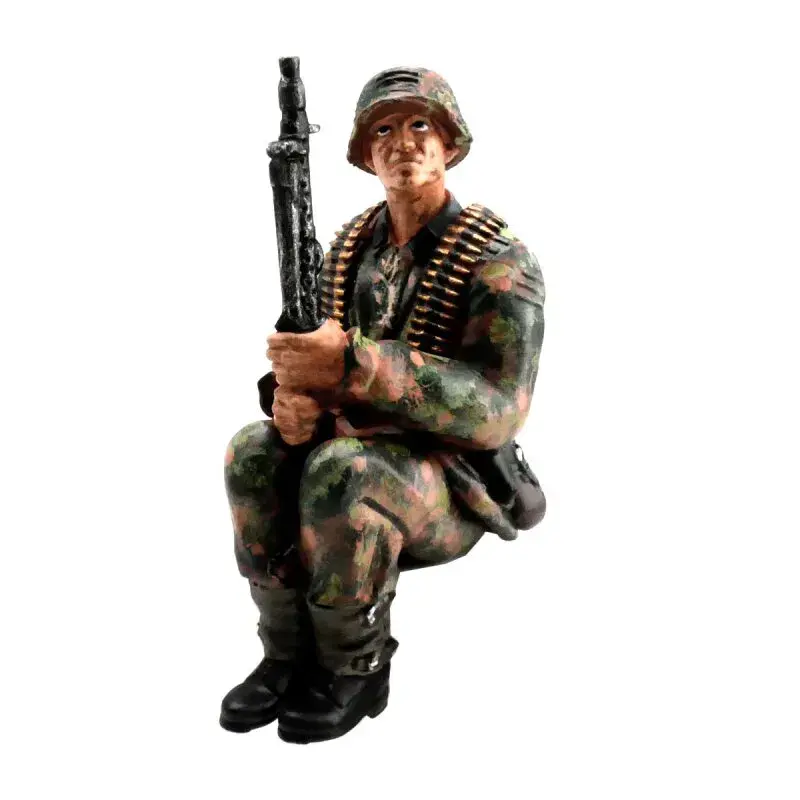 Figurka 1:16 MG střelec 2 Sd.Kfz. 251, maskování vzor Platan – jaro