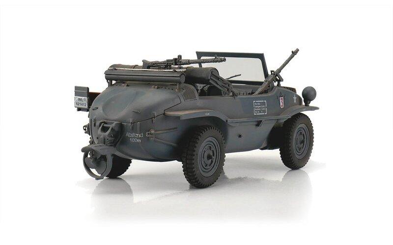 RC VW Schwimmwagen KDF 166 - šedý 1:16