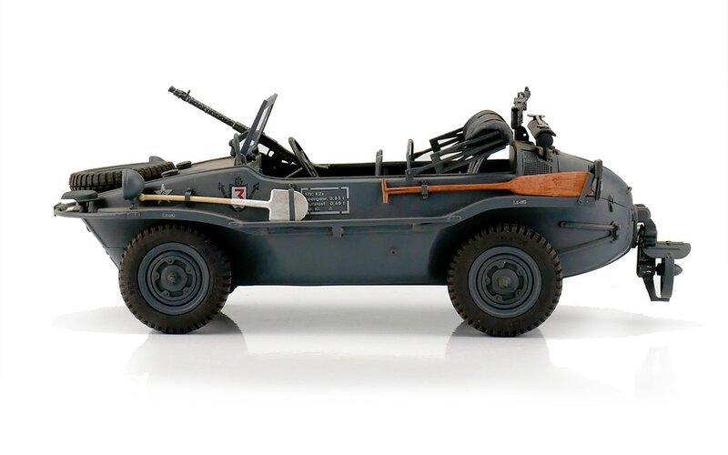 RC VW Schwimmwagen KDF 166 - šedý 1:16