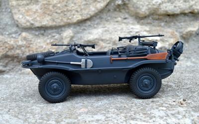 RC VW Schwimmwagen KDF 166 - šedý 1:16