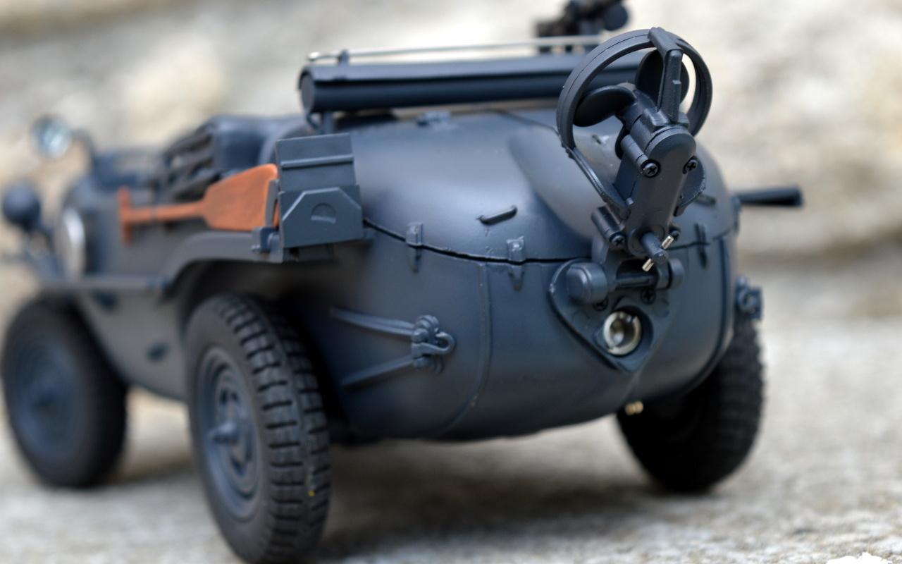 RC VW Schwimmwagen KDF 166 - šedý 1:16