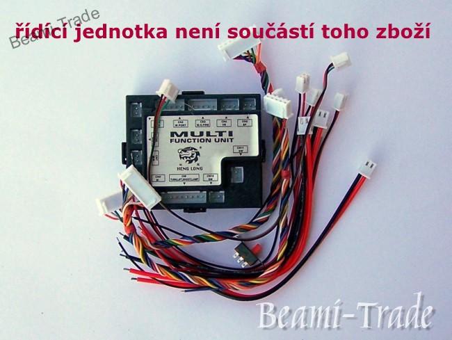 Kabeláž pro řídící jednotky RX-18 a 2,4 GHz