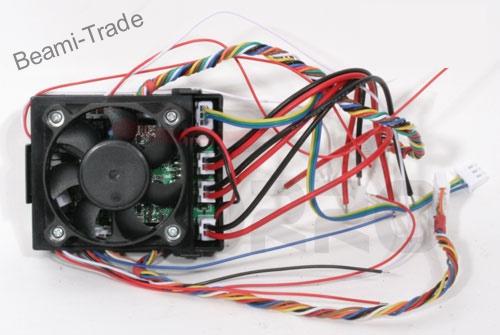 Řídící jednotka RX-18 - tanky 27 MHz - s ventilátorem a kabeláží
