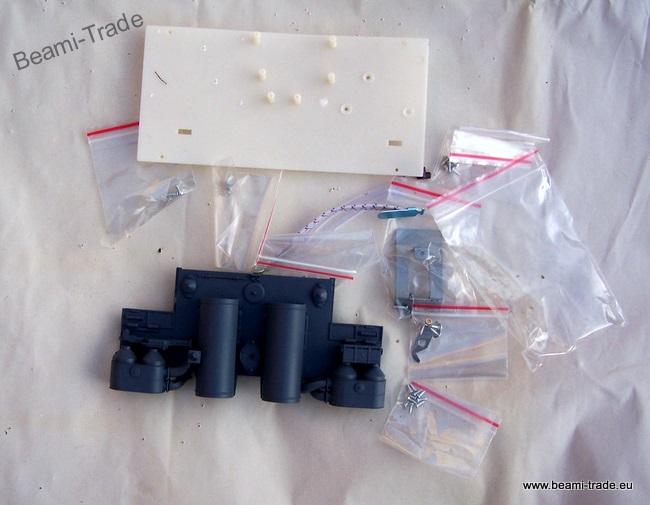 Spodní kovová vana - tank TIGER I (1:16) - písková