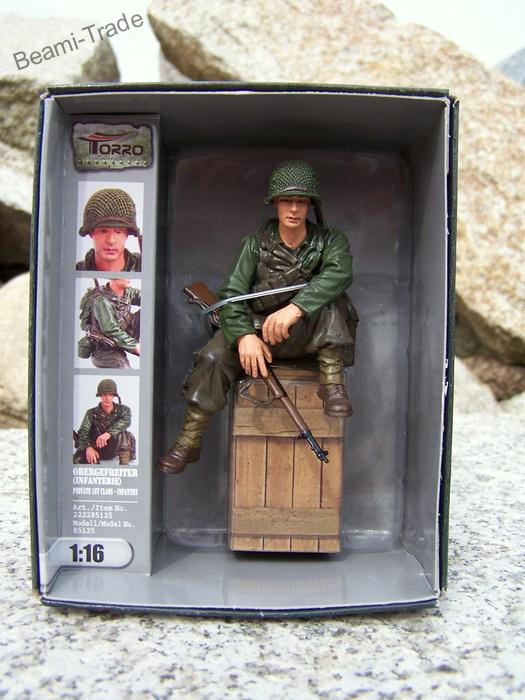 Figurka 1:16 US pěchota u posádky tanku