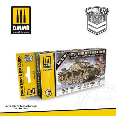 Rozšířená sada modelářských barev - StuG III Střední a rané barvy 1939 až 1943