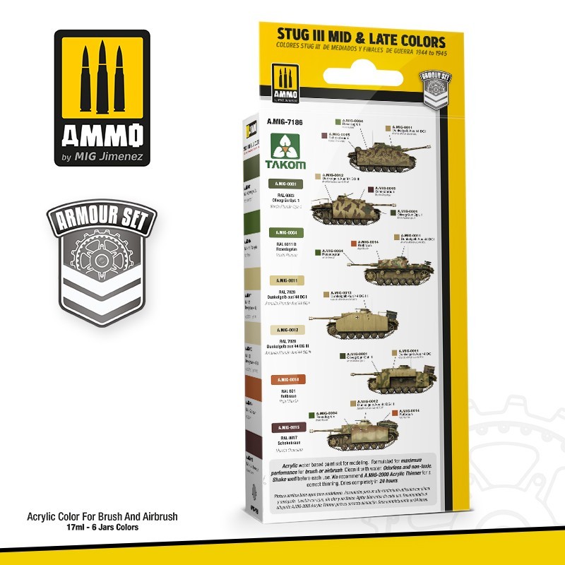 Fotografie tanku na dálkové ovládání vyrobeného dle své slavné předlohy, zaměřený na detail. Sada modelářských barev na RC modely tanků