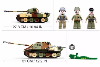 Sluban Střední tank WWII Panther nebo Jagdpanther