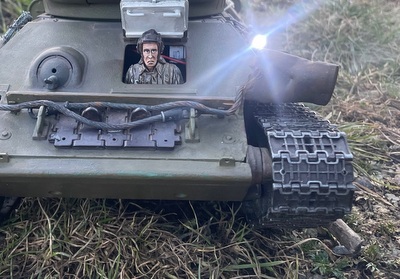 RC tank T34 - autorem modelu: Vošahlík J.