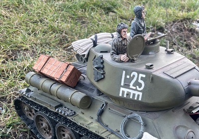 RC tank T34 - autorem modelu: Vošahlík J.
